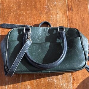 Clare V Green Leather Shoulder Bag